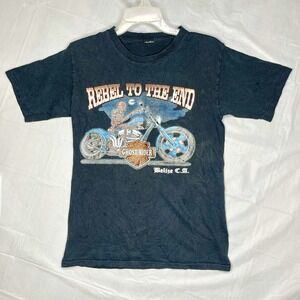 Vintage Y2K Harley Davidson Biker T Shirt Mens Ghost Rider - Lost Tag - Size M